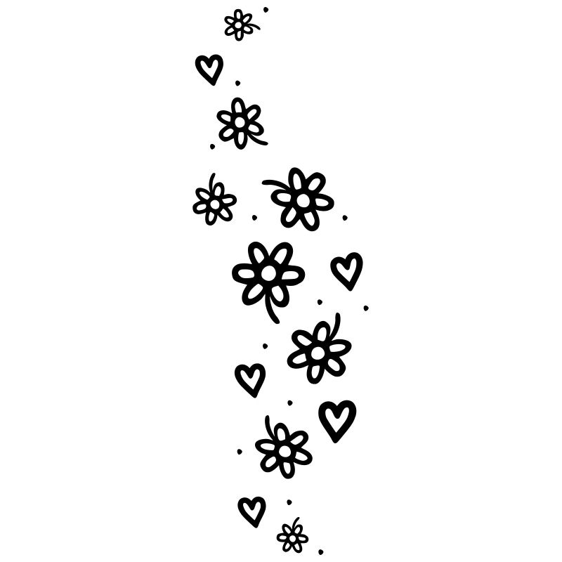 Blumen Glitzer
