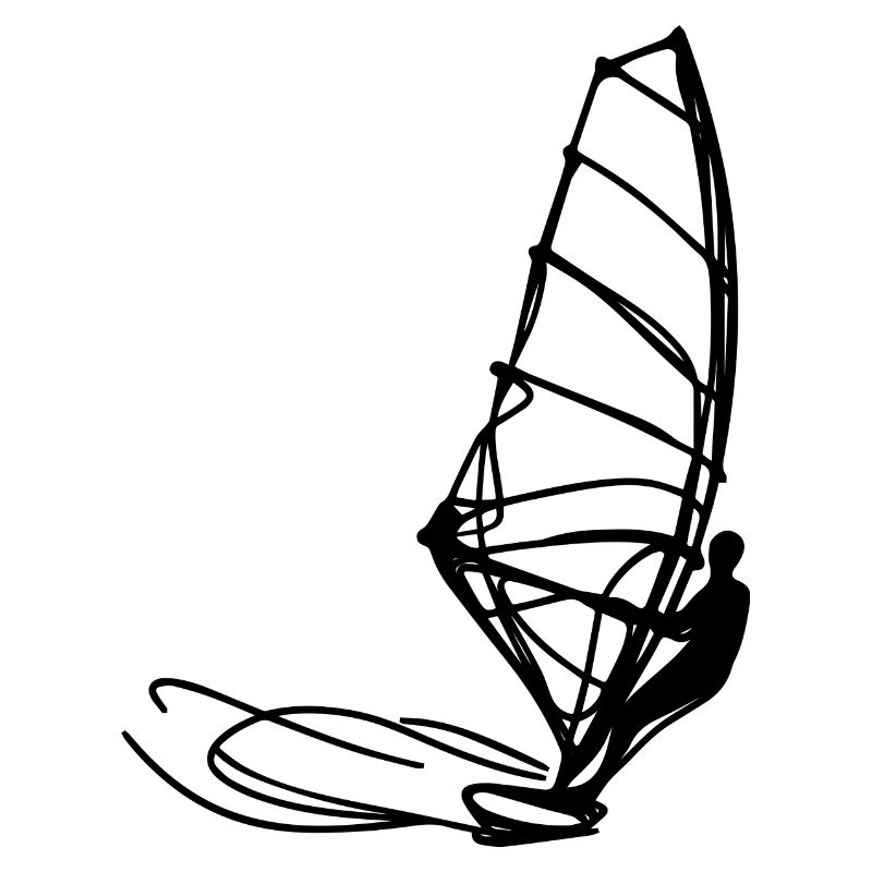 Windsurfen Skizze