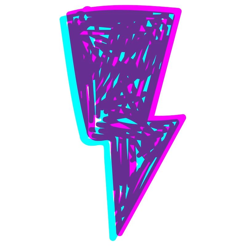 Psychedelischer Neonstrahl