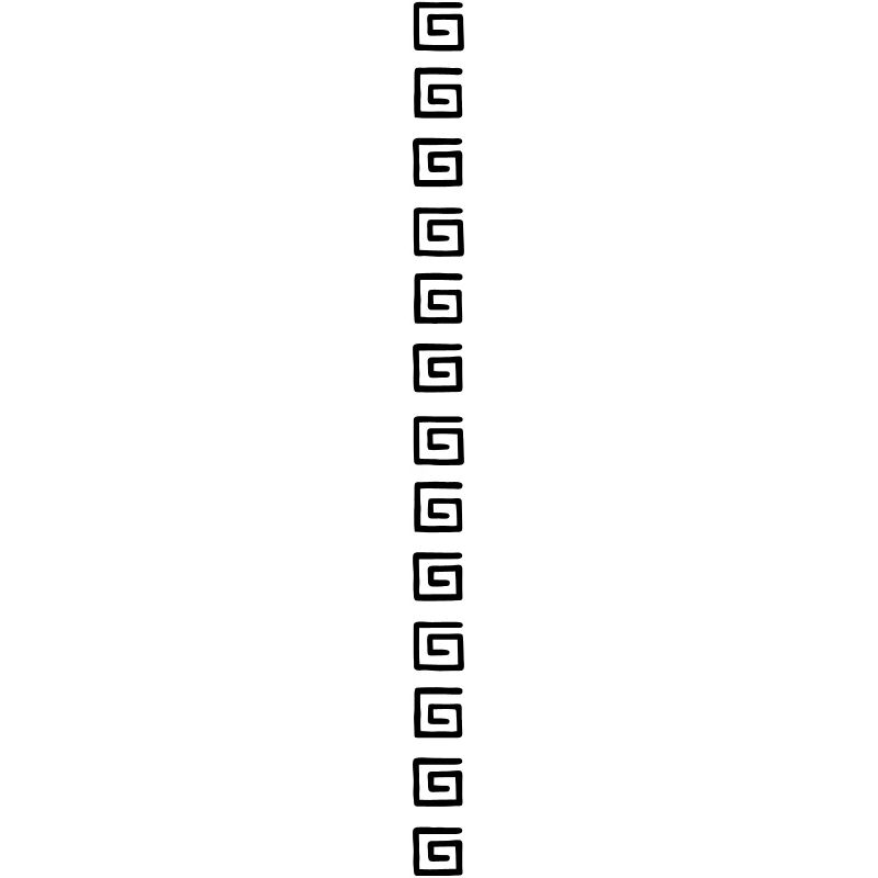 Square spiral pattern