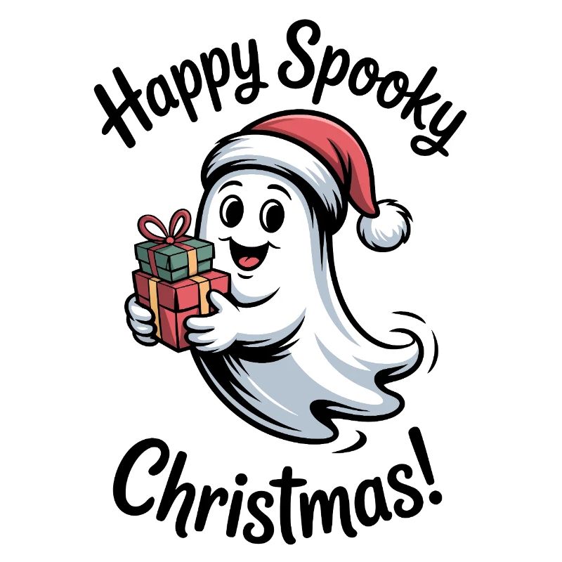 Weihnachtsgeist mit Geschenken