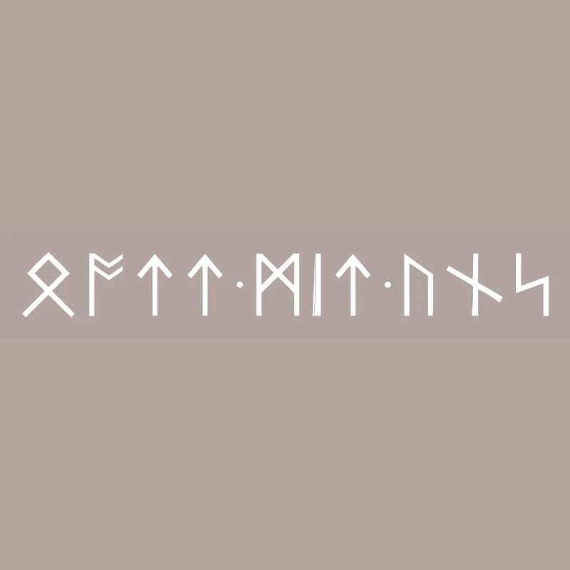 Dieu avec nous Runen Écriture Vikings
