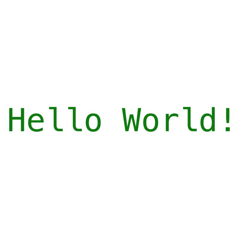 Hello World !