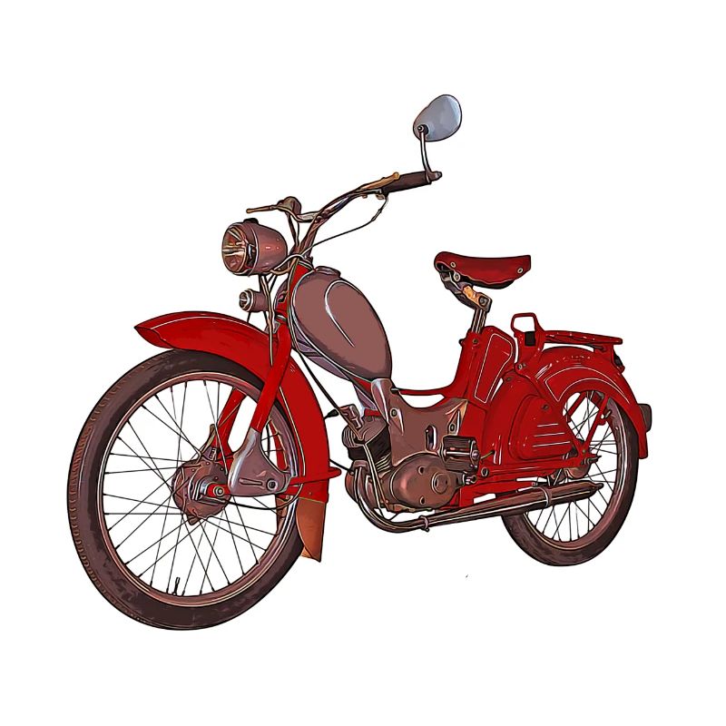 Two-stroke DDR moped from Suhl