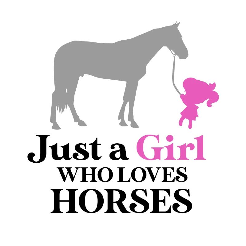 Nur ein Mädchen das Pferde liebt