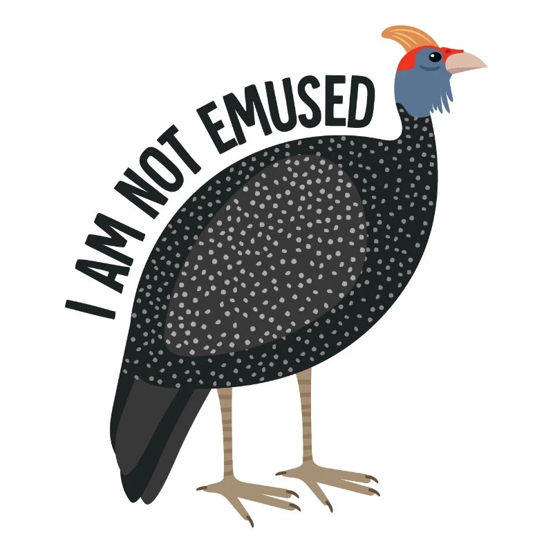 Emu Vogel lustiger Spruch
