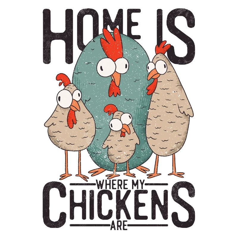 Poulets / Poulet - C'est à la maison que sont mes poulets.