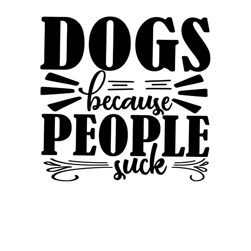 Les chiens parce que les gens sucent