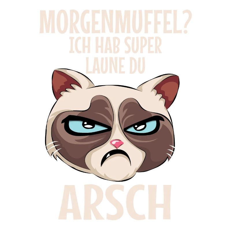 Morgenmuffel Katze Lustiger Spruch
