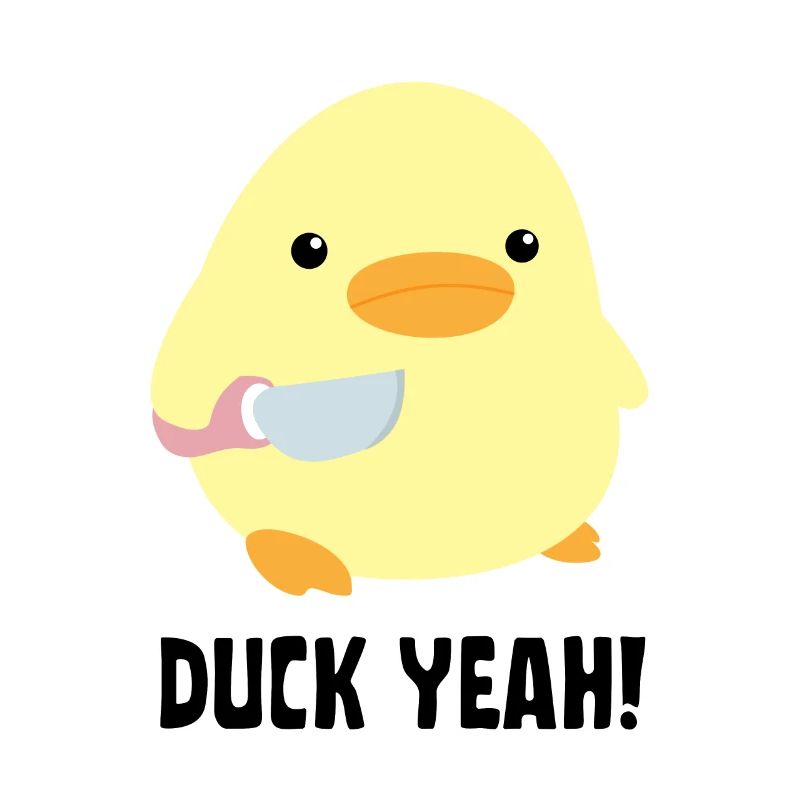 Duck Yeah - Duck with knife Ente mit Messer