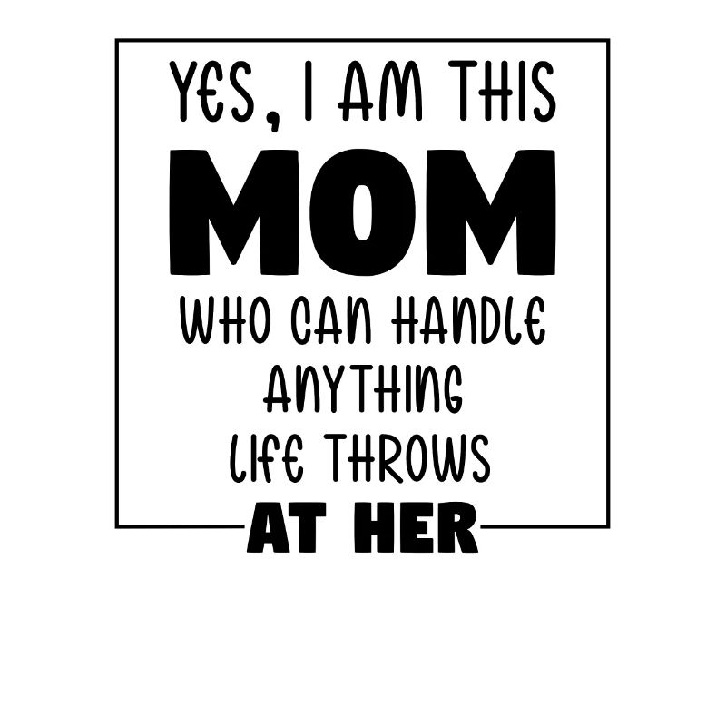 I Am This Mom Handle Anything Muttertag Geschenk