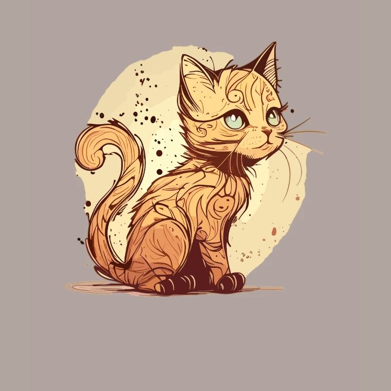 Katze im comic style