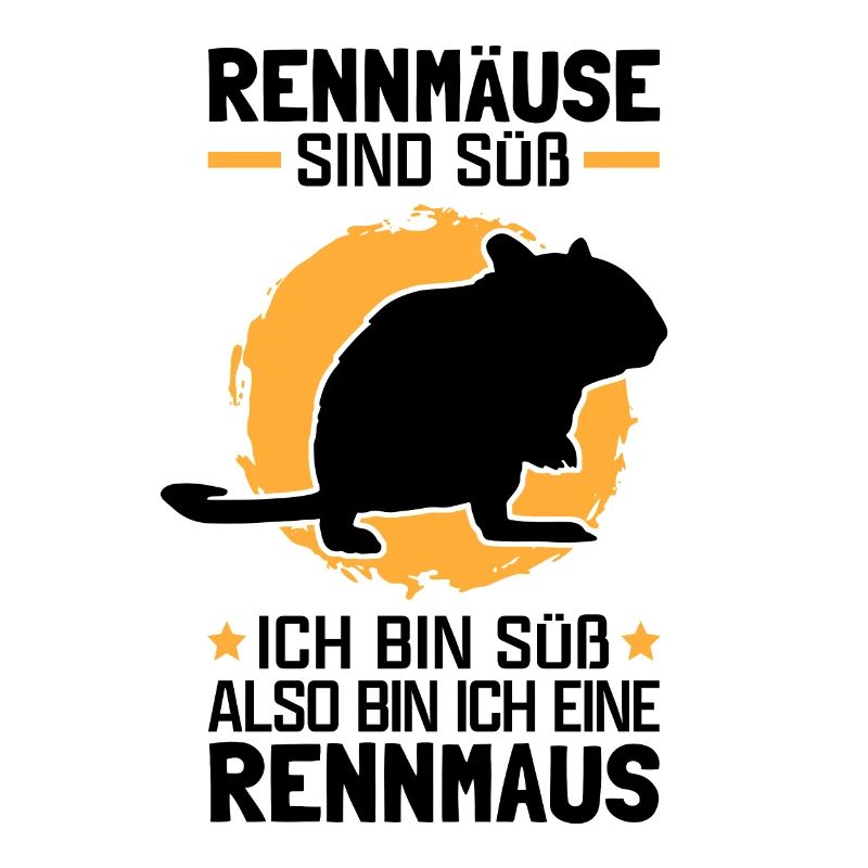 Also bin ich eine Rennmaus Nagetier Gerbil
