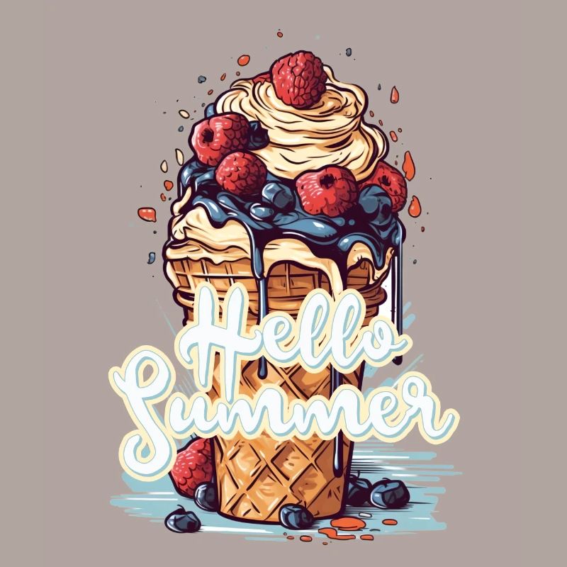 Hello Summer Eis Eiscreme Eisdiele