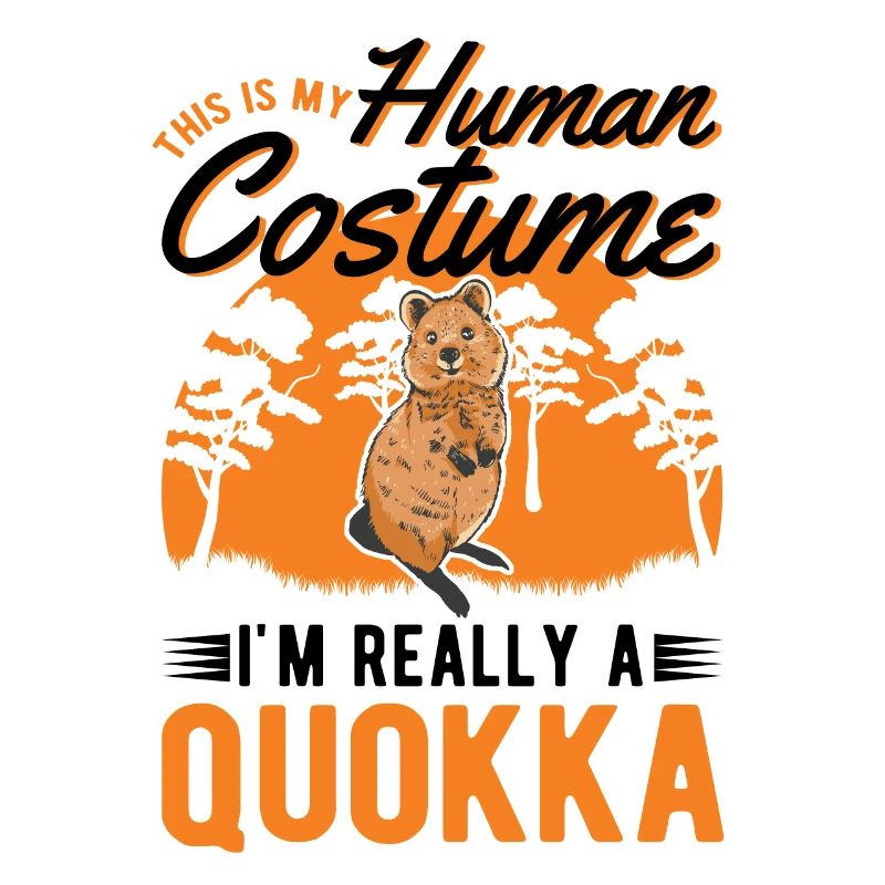 Quokka Halloween Kangourou à queue courte