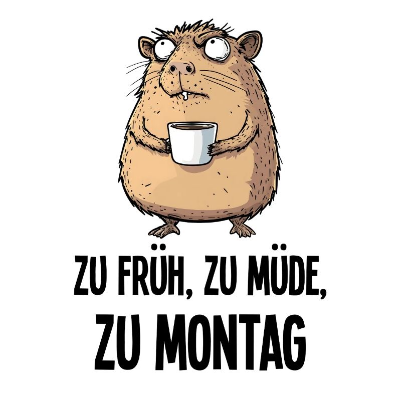 Morning Grouch Capybara Coffee Monday Gift