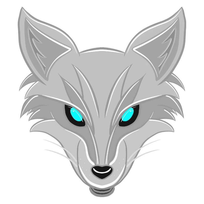 Silberfuchs - Elegantes Tierliebhaber Design