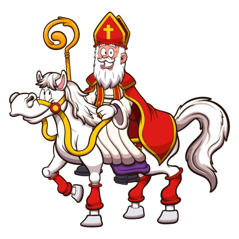 Saint Nicolas à cheval