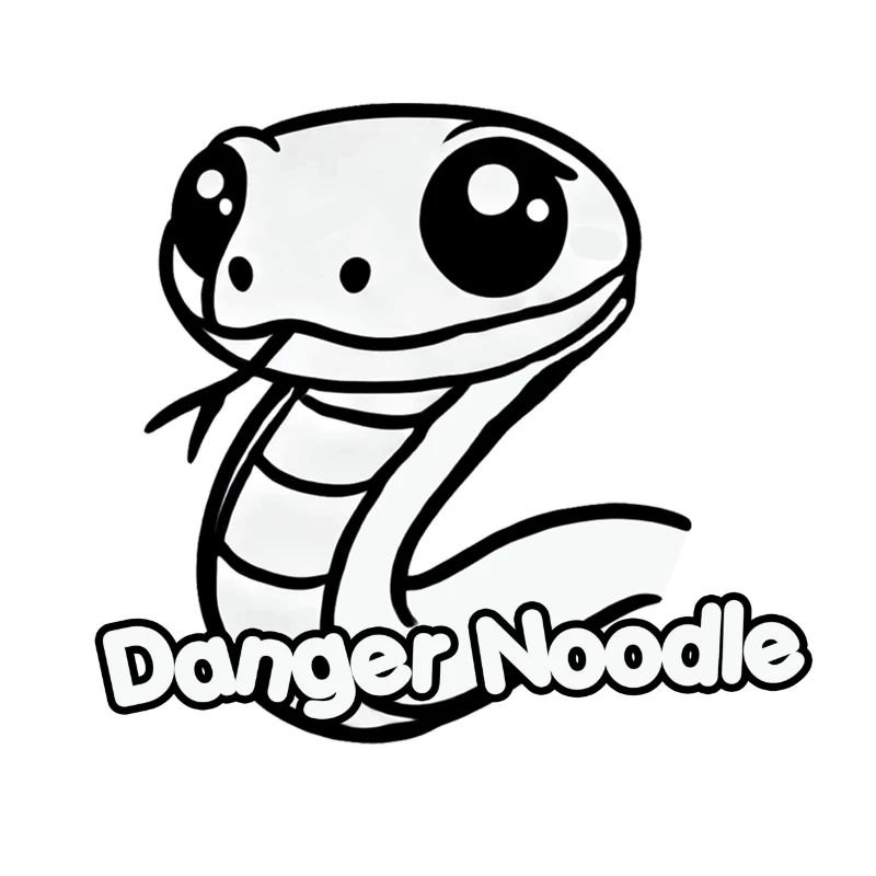 Serpent mignon - Conception de nouilles de danger