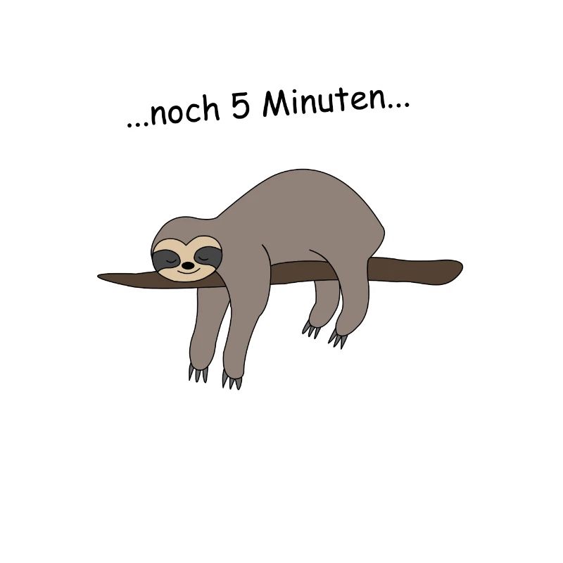 Faultier Schlafen Wecker