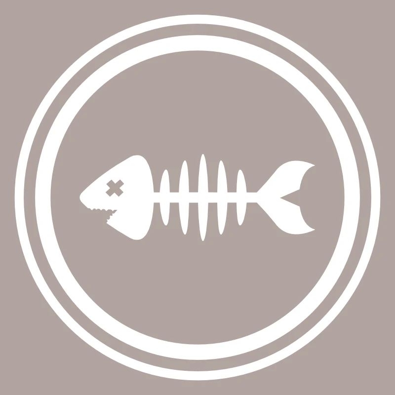 Fisch Symbol Knochen Gräte