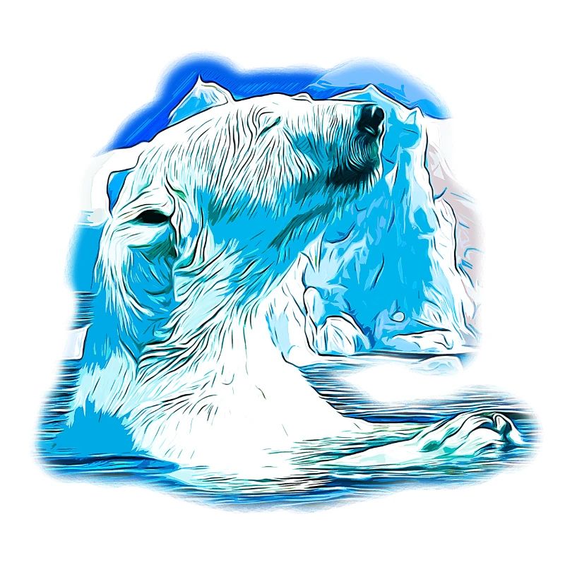 gxp eisbär polarbär genießer vector art