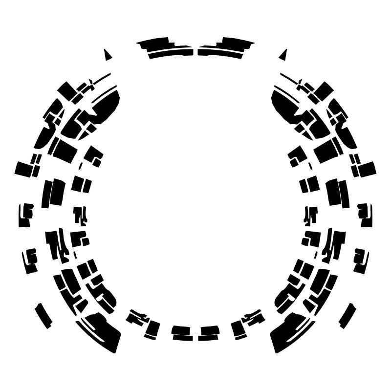 Modèle de frontière cercle rond cadre