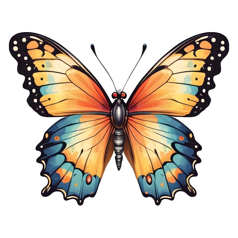 Dessin de papillon coloré