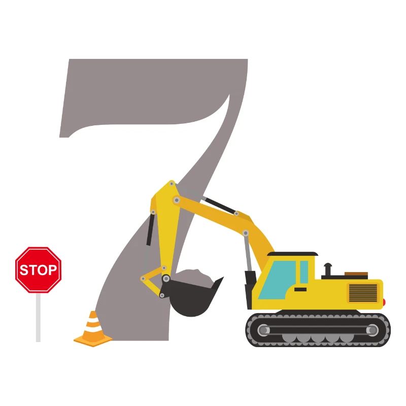 7th anniversary excavator
