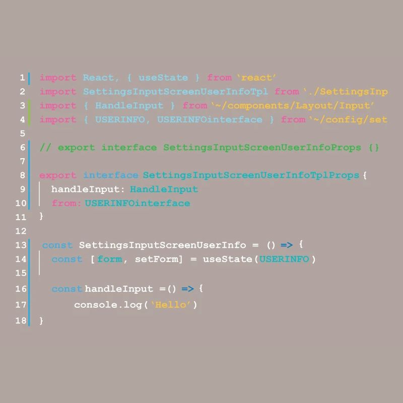 Code des programmeurs dans React