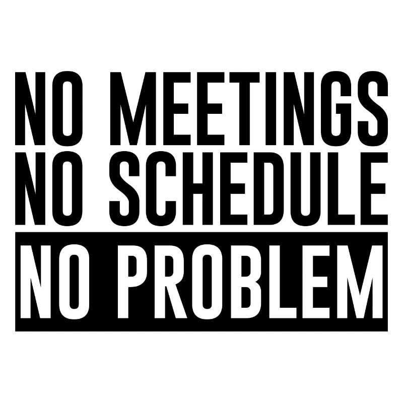 No Meetings No Schedule No Problem 2