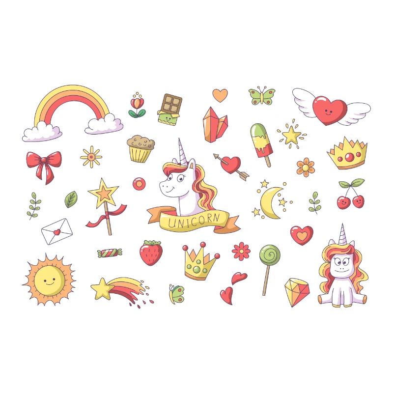 Set Einhorn Querformat