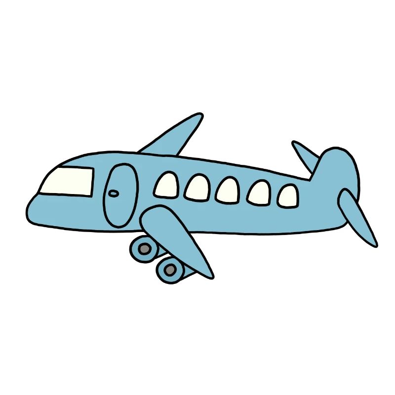 Avion bleu