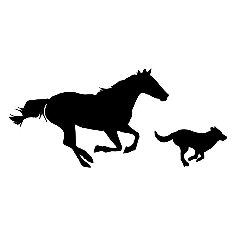 Pferd und Hund