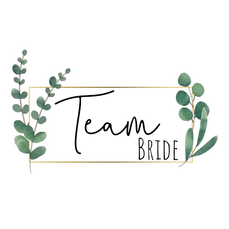 Greenery Eucalyptus Frame - Team Bride