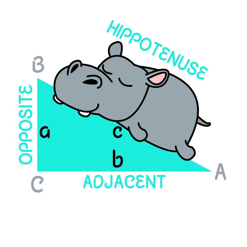 Hippoténuse math maths professeur de mathématiques blague