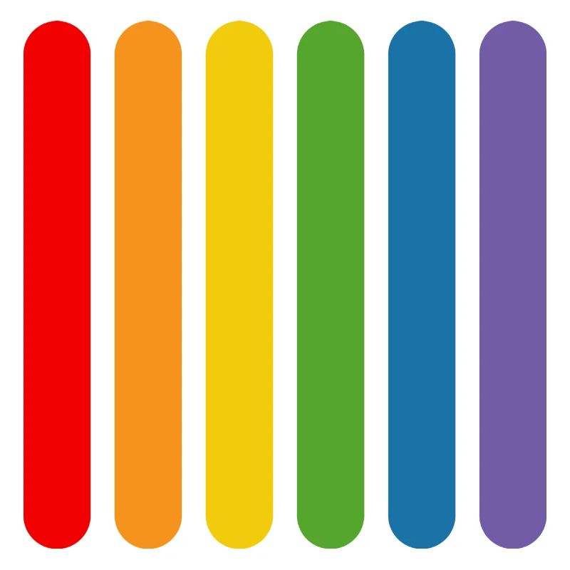 Regenbogen Staebchen