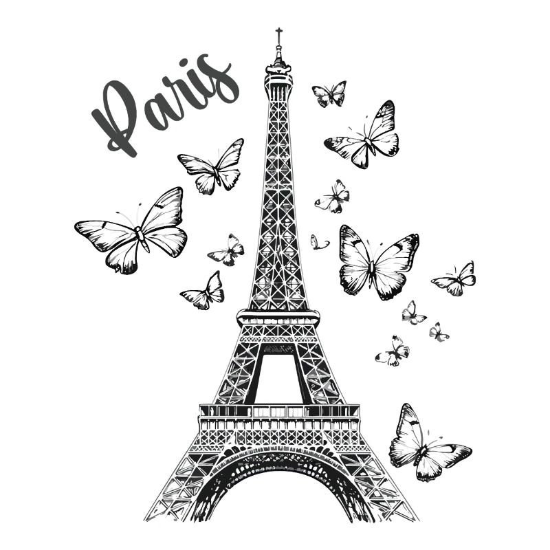Paris Eiffelturm Frankreich Schmetterlinge Kunst