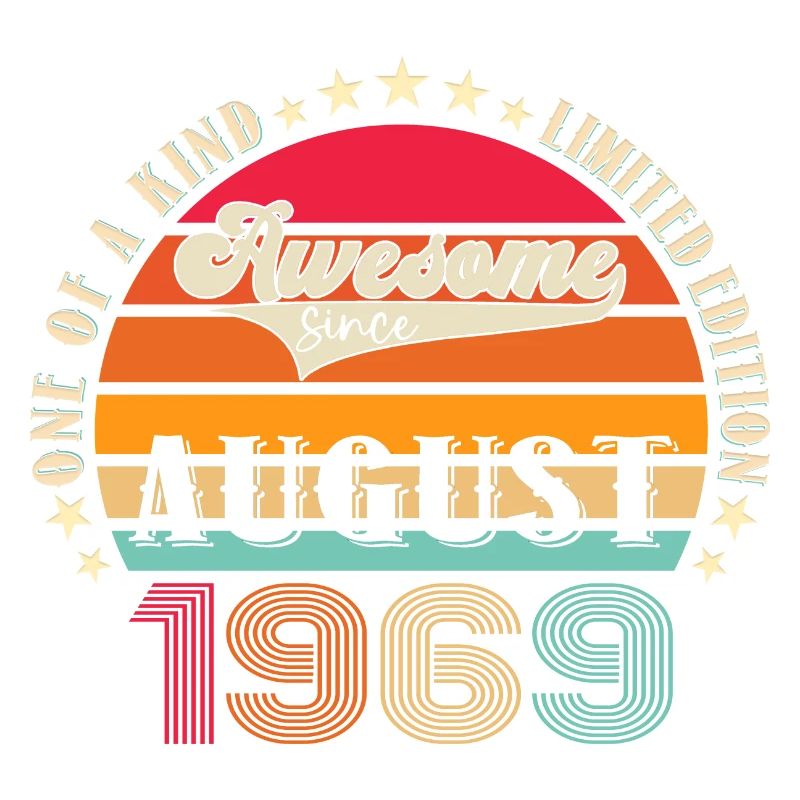 Awesome since August 1969 53. Geburtstag Geschenk