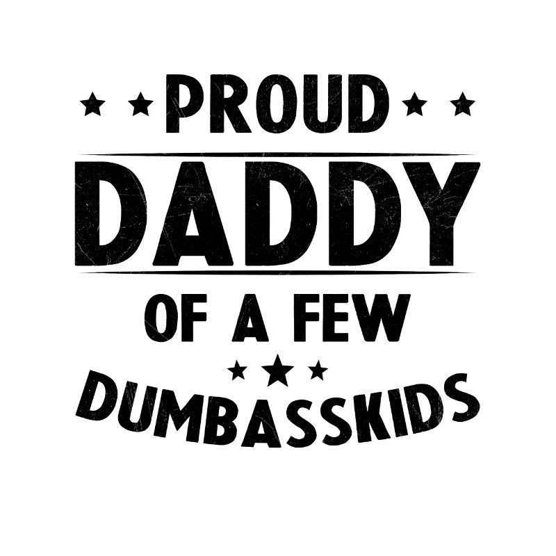 Stolzer Vater einiger dummer Kinder