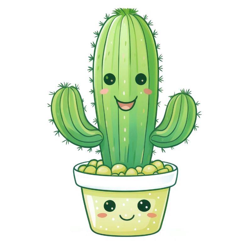 Cactus dans un pot de fleurs