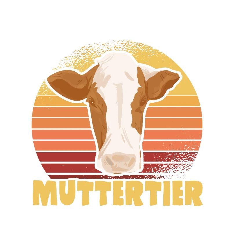 Muttertier Lustiges Mama Mutter Kuhliebhaber Kühe