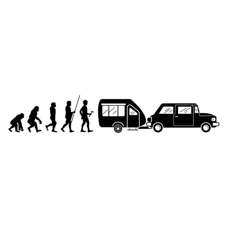 Campen Camping Zelten Evolution Wohnwagen schwarz