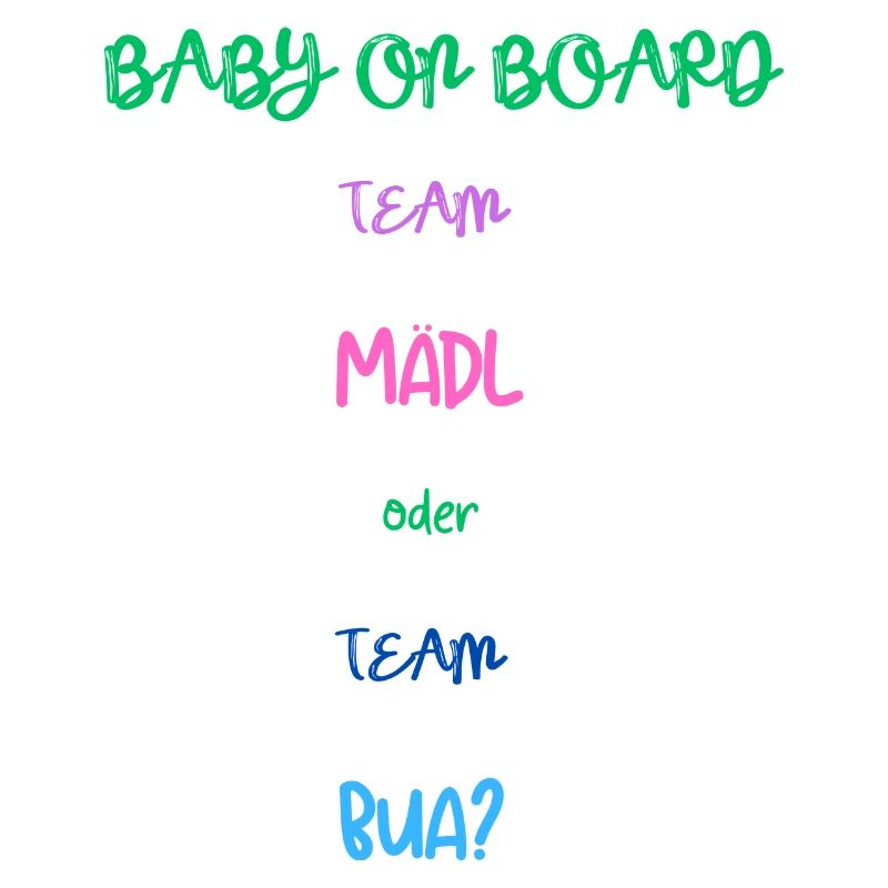 Bavarian Gender Reveal - Mädl oder Bua?
