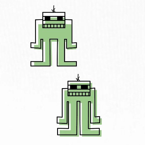 robots in green