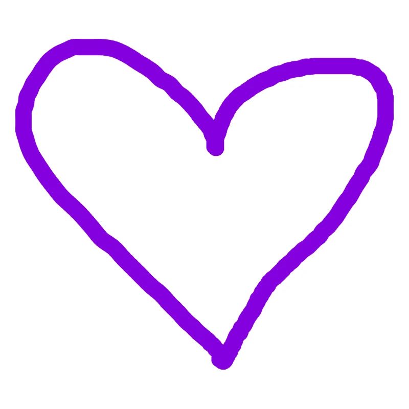Herz lila Geschenkidee Herzchen violett