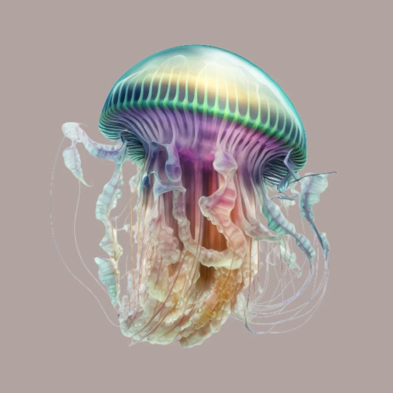 Conception colorée de méduses: élégante et accrocheuse