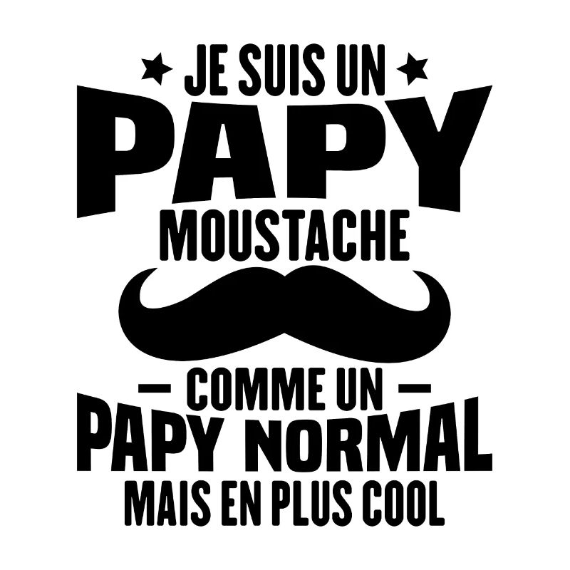 Un papy moustache comme un papy normal