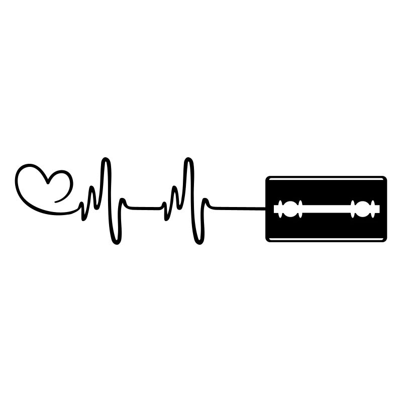 Razor Blade Pulse Heart Love