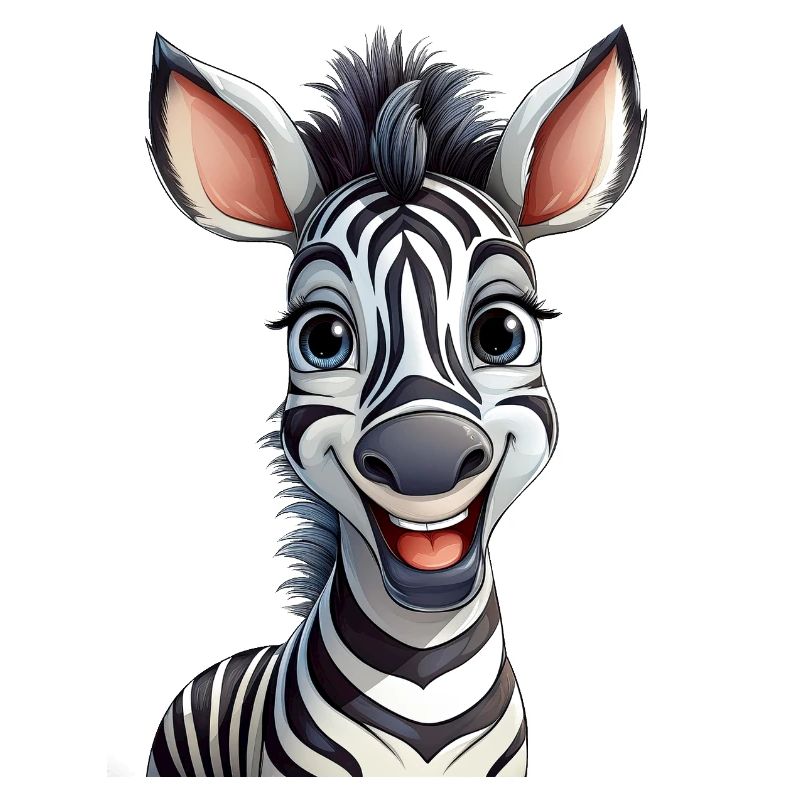 Glückliches Zebra